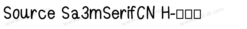Source Sa3mSerifCN H字体转换